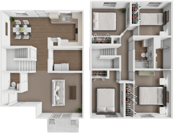 4 bedroom townhome at madison grove townhomes