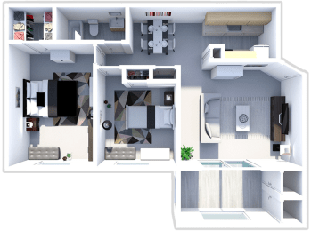 a floor plan of a house