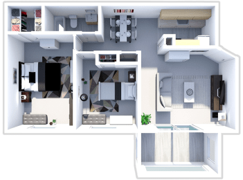 a floor plan of a house