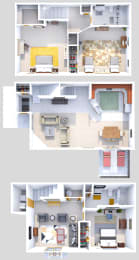  Floor Plan Cascade Townhomes