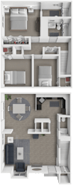 3 bedroom townhome at West Winds