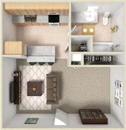 A small, modern bathroom with a toilet, sink, and shelves.