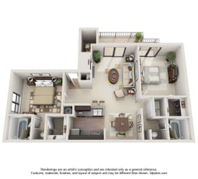 Cooper - Renovated Floor Plan at Hawthorne Westside