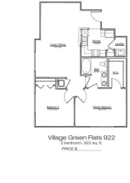 Village Green Flats Apartment Home at Main Street Square