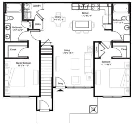 Two Bedroom Grand Courtyard at The Retreat at Juban in Denham Springs, LA
