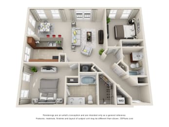  Floor Plan Village Green Flats 1071