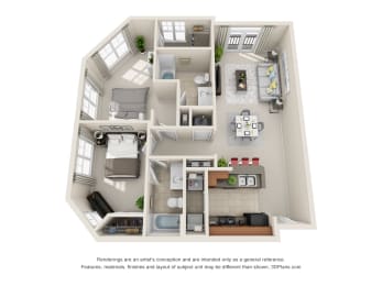  Floor Plan Village Green Flats 1187