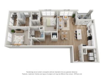 a floor plan of the villas at houston levee west apartments