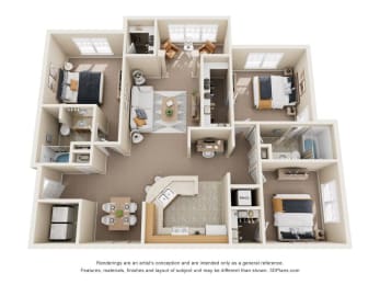 a floor plan is shown in this illustration