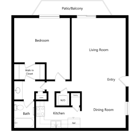  Floor Plan One Bedroom