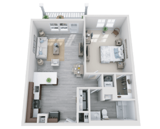 a floor plan image of the mill at new holland apartments in gainesville, ga