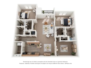 a floor plan of a 2 bedroom192 sq ft house