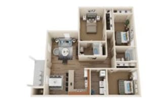  Floor Plan Three Bedroom