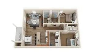  Floor Plan Two Bedroom