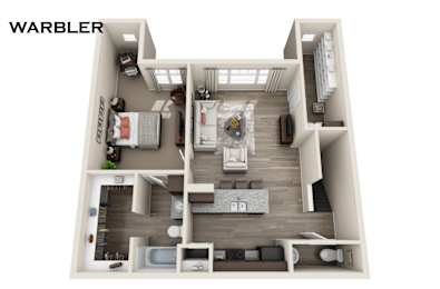 Warbler Floorplan at Fountain Ridge, Pleasant Prairie