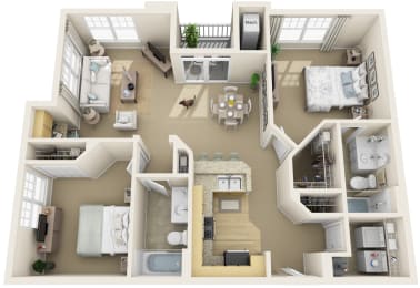 Victoria Floor Plan at Bristol Station, Naperville