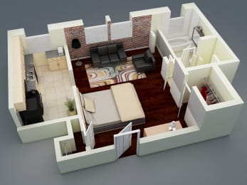 Brookmore Apartments Large Studio