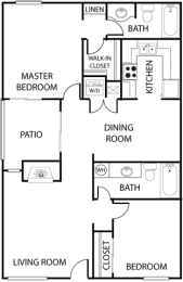 a floor plan of a house
