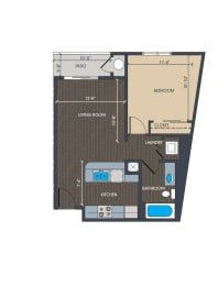  Floor Plan A1.1 - One Bedroom