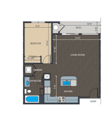  Floor Plan A2.2 - One Bedroom