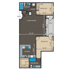 Floor Plan B2.2 - Two Bedroom
