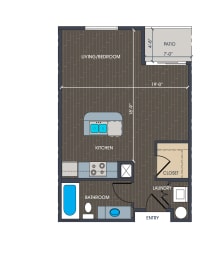  Floor Plan E1 - Studio