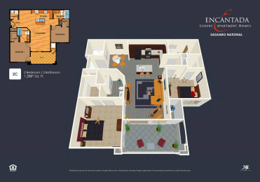  Floor Plan 2C - Two Bedroom