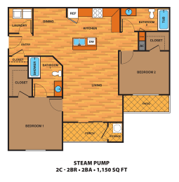 a blueprint of a floor plan of a house