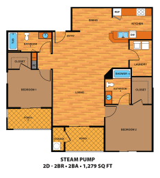 a blueprint of a floor plan of a house