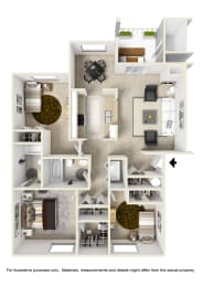 our apartments showcase a variety of floor plans