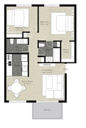 2Bed 2Bath_A at Cherrywood Apartments, San Jose, California