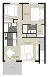 2Bed 2Bath_B at Cherrywood Apartments, San Jose, 95118