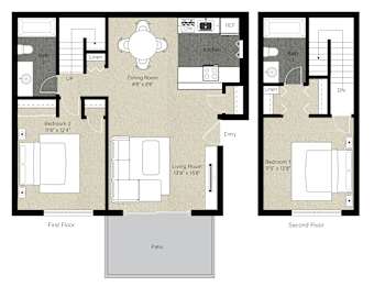 2Bed 2Bath at The Woods Apartments, San Jose, 95136