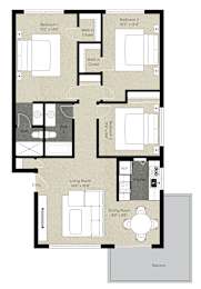 3Bed 2Bath_E at The Woods Apartments, California, 95136