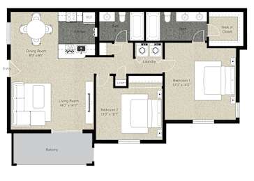 2Bed 2Bath_J at The Woods Apartments, California, 95136