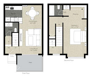 1Bed 1Bath_G at The Woods Apartments, San Jose, CA, 95136
