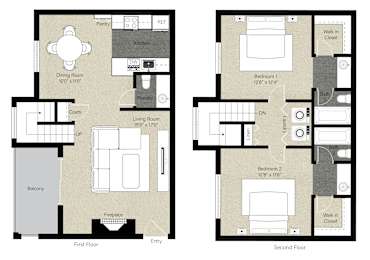 2Bed 2Bath_3 at The Woods Apartments, San Jose, 95136
