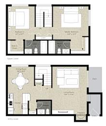 2Bed 2Bath_1 at The Woods Apartments, California, 95136