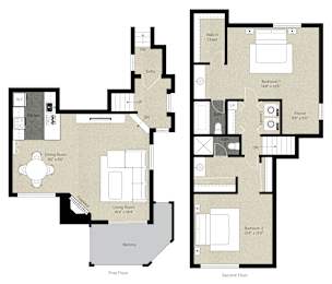 2Bed 2Bath_K at The Woods Apartments, San Jose, CA, 95136