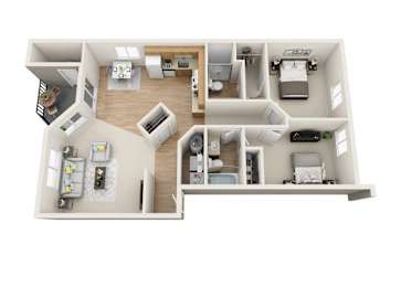  Floor Plan 2x2 Partial Reno
