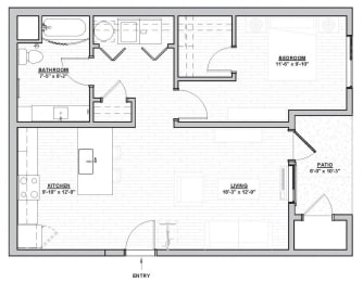  Floor Plan Hagen - 1x1 A1