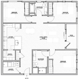 a blueprint of a floor plan of a house