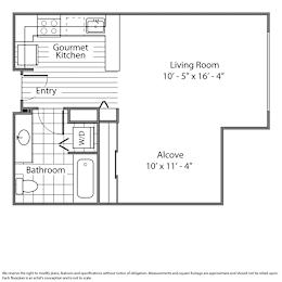 Floor Plan  a floor plan of a bedroom and a living room