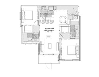 floor plan of the first floor of the house