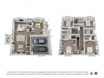 Floor Plan  2 bedroom floor plan  the residences at sawmill estates apartments