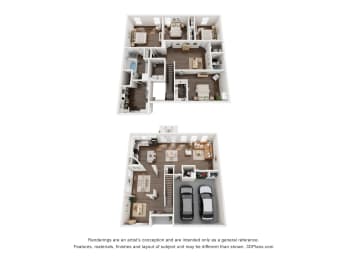 Floor Plan  a floor plan of a 2100 sq ft apartment