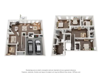 Floor Plan  2 bedroom floor plan  the residences at