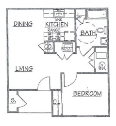  Floor Plan 1 Bedroom