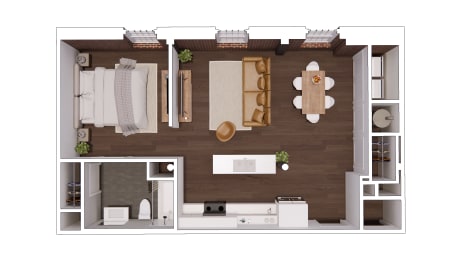 A14 Floor Plan at The Mill at Prattville, Prattville, Alabama