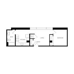 A5 Floor Plan at Residences at Delmar Divine, St. Louis, MO, 63112